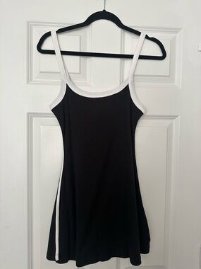 Cotton On Black Mini Dress with White Trim